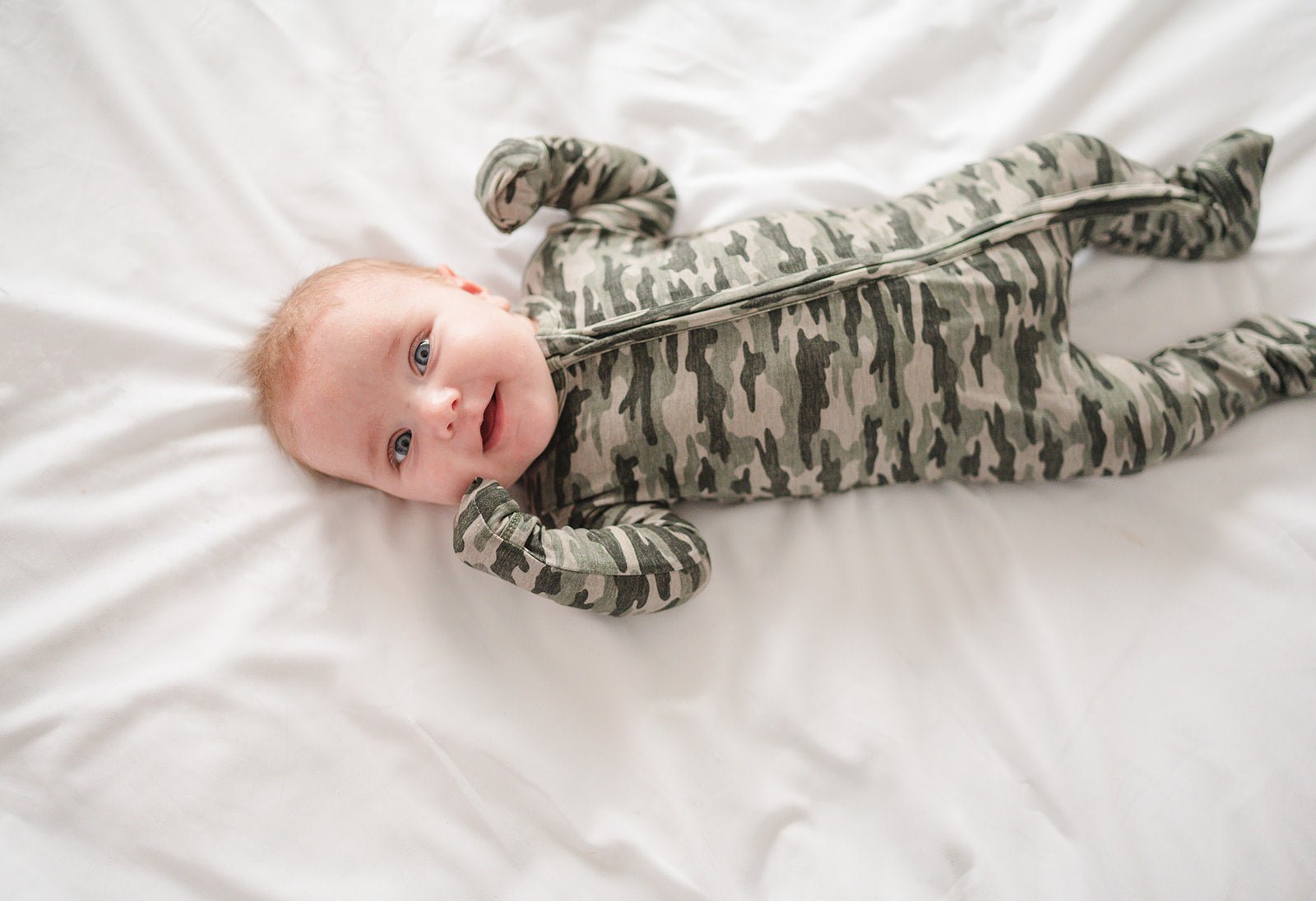 Camo Baby Pajamas |Zipper Romper