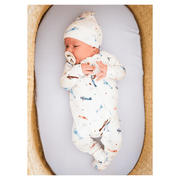 Vintage Airplane Baby Pajamas | Zipper Romper
