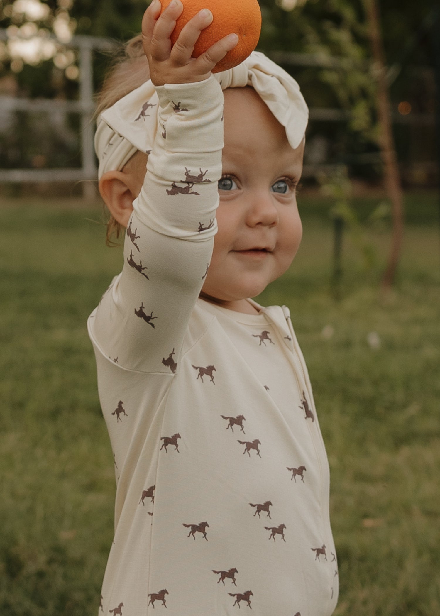 Bamboo Zip Pajamas | Wild Horses