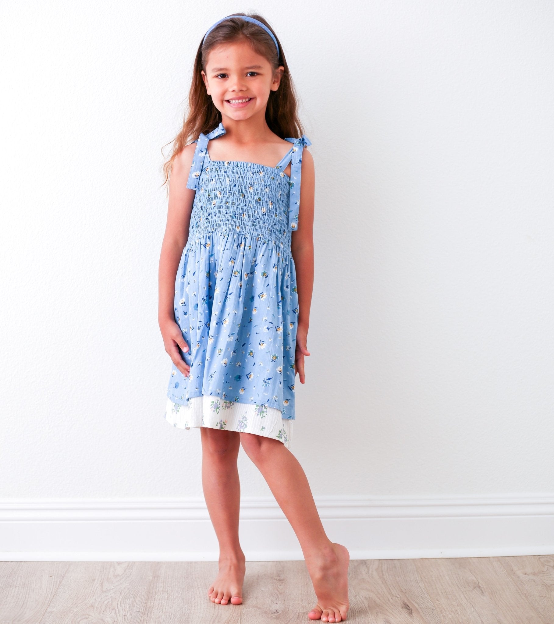 Zola Blue Floral Dress